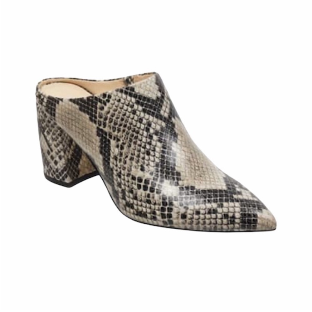 Marc Fisher Snake Print Mule Ragni Style Size 7.5